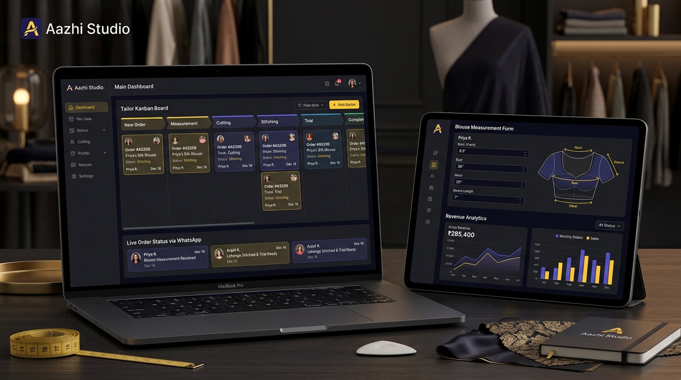 Aazhi Studio Boutique Management Software Preview